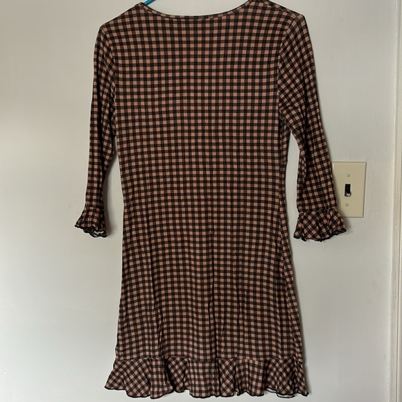 Urban Outfitters Brown & Black Checkered Dress - Picture 7 of 7